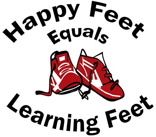 LEARNING FEET EQUALS HAPPY FEET